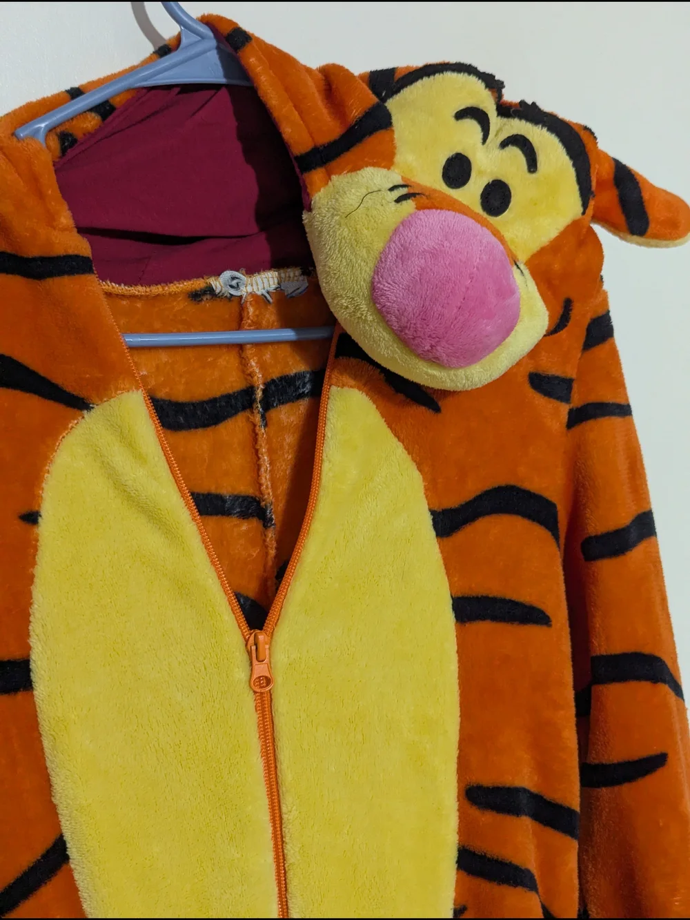 Tigger Plush Hooded One-Piece Pajama Footie Costume